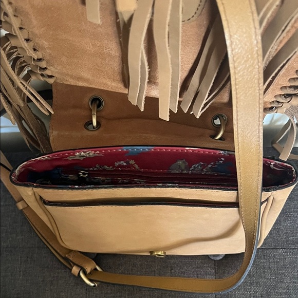 Patricia Nash Brown Fringe Crossbody Bag - Picture 2 of 4